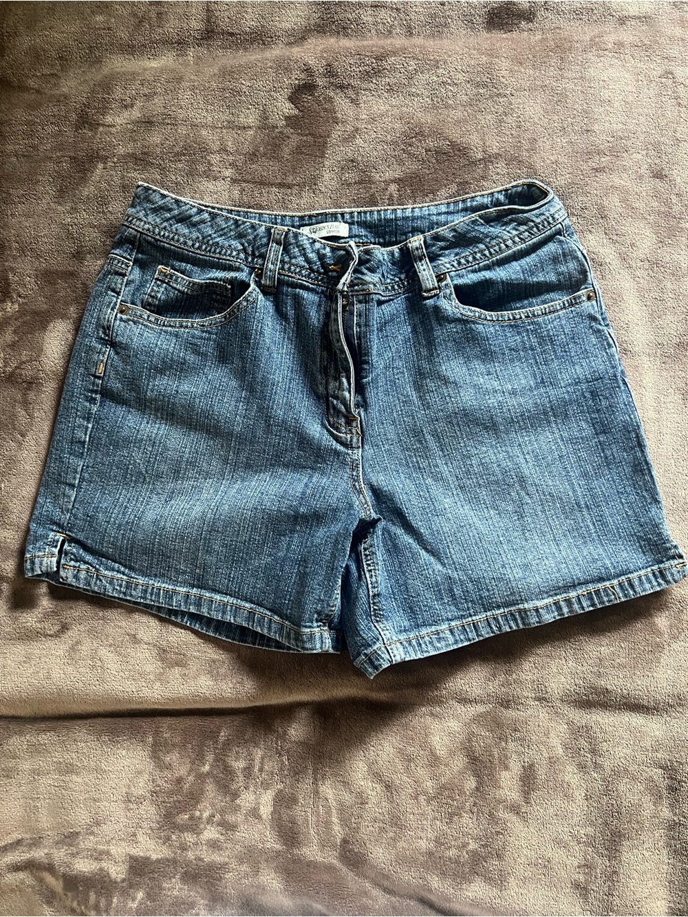 Classic Blue Stretch Denim Women's Shorts